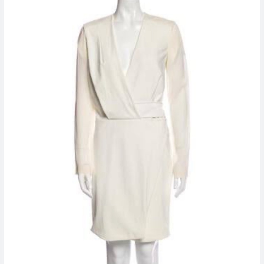 NEW Dion Lee White Belted Orbit Mini Dress - Picture 2 of 9